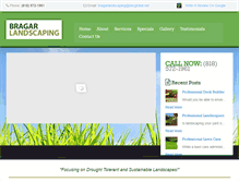 Tablet Screenshot of bragarlandscaping.com